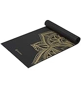 Gaiam Yoga Mat - Premium 6mm Print Extra Thick Non Slip Exercise & Fitness Mat for All Types of Y...