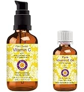 Deve Herbes Plant Based Vitamin C Face Serum with Hyaluronic Acid & Vitamin A & E for Personal Ca...