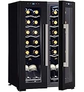 Wine Enthusiast 24-Bottle French Door Dual-Zone Compressor Wine Cooler