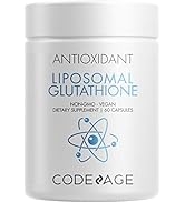 Codeage Liposomal Glutathione Supplement - Pure Reduced Setria L Glutathione Skin - Nano Encapsul...