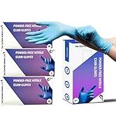 Endure 4 PACK Feather Series Lite Powder-Free Nitrile Exam Gloves, Combo of 4 Sizes S, M. L. XL