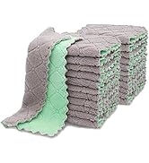 belhope 24 Pack Kitchen Cloth Dish Towels, Premium Dishcloths, Super Absorbent Coral Velvet Disht...