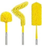 High Ceiling Duster with Extension Pole 12 - 15 Foot, Microfiber Dusters for Cleaning Fan, Big Co...