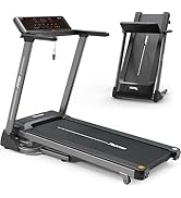 PASYOU PT50 Treadmill with Incline - Foldable Treadmills for Home with 25 Preset Programs, Heart ...