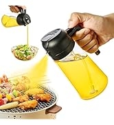 PARACITY Oil Dispenser Bottle for Kitchen, 2 in 1 Olive Oil Sprayer and Oil Dispenser, Oil Spray ...