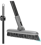 Grout Brush with Long Handle, Tile Cleaner Tool for Shower, Bathroom Floors Scrubber for Grout Cl...