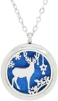 winter elk with ornaments