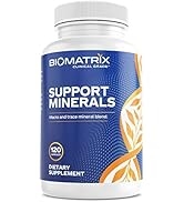 Support Minerals Supplement with Chelated Zinc, Copper, Calcium, Magnesium, Boron, Iodine, Seleni...