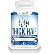 Thick Hair Growth Vitamins– Hair Growth Pills With DHT Blocker Stimulates Faster Hair Growth for ...