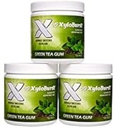 XyloBurst Xylitol Chewing Gum - Aspartame Free, Sugar Free, Vegan Gum - 100 Count Jar (3 Pack) (G...