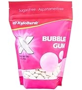 XyloBurst 100% Xylitol Gum, 500 Count Jar, Natural Chewing Gum, Non GMO, Vegan, Aspartame Free, S...