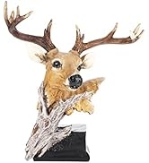 Deer Head Sculpture Desk Decor Elk Head Statue Sculpture,Living Room Bedroom Gallery Decor Rustic...