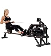 Sunny Health & Fitness Obsidian Surge 500 Water Rowing Machine