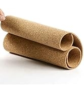 ZHIDIAN Cork Roll 12" x 48" , 1/4" Thick Non-Adhesive Bulletin Board Sheet Corkboard Liner Strips...