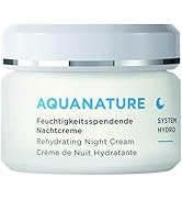 ANNEMARIE BÖRLIND - AQUANATURE Rehydrating Night Cream - Papyrus and Glasswort Extracts for Lasti...