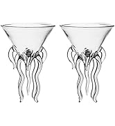 Cabilock Cocktail Drinking Cup 2pcs Glass Mug Octopus Cocktail Glasses Martini Glasses Glass Gobl...