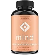 WellPath Mind [Brain Supplement] with [Lion's Mane] - Natural Formula to Boost Focus & Memory wit...