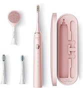 SOOCAS Electric Toothbrush for Adults, Rechargeable Electric Toothbrush with Travel Case, 3 Tooth...