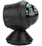 Digital Marine Compass, Car Compass, Black Electronic Adjustable Ball Compass Night Vision Compas...