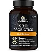 Probiotics by Ancient Nutrition, SBO Probiotics Gut Restore 60 Ct, Promotes Gut Health, Digestive...