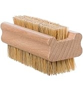 Redecker Natural Pig Bristle Nail Brush with Untreated Beechwood Handle, 3-3/4-Inches