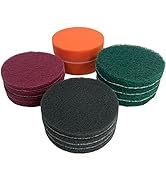 ProSMF Replacement Drill Scrub Pads & Sponge - Abrasive Cleaning Kitchen Bathroom Floors Sinks Gr...