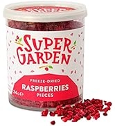 Super Garden Freeze Dried Raspberry Pieces - Flavourful, Nutritious Freeze Dried Raspberry Pieces...