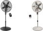 18''Floor Fan Black + Cyclone Pedestal Fan