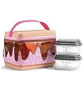 Fit + Fresh Novelty Insulated Lunch Bag with Two Food Containers, Reusable Kids Lunch Box, Soft C...