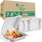 7.8 inch White togo box