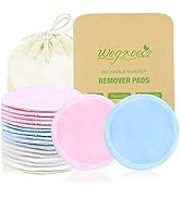 wegreeco Cotton Rounds Reusable - Reusable Bamboo Makeup Remover Pads for All Skin - Bamboo Cotto...