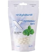 XyloBurst Peppermint Mints Sugar Free Mint candies with Xylitol - Aspartame Free, Gluten Free, Ve...