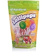 Xyloburst Sugar-Free Xylitol Candy Lollipops Suckers Made With Natural Flavors and Natural Colors...