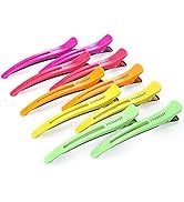 Framar Neon Hair Clips 10 pack – Professional Hair Clips for Styling Sectioning, Salon Hair Clips...