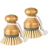 Bamboo Dish Brush Scrub Wooden Brush - Bamboo Dish Brush，Brush for Dishes,Palm Brush Dish Scrubbe...