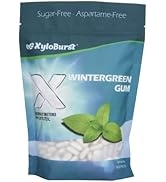 XyloBurst 100% Xylitol Wintergreen Gum 500 Count Bag, Natural Chewing Gum, Non GMO, Vegan, Aspart...