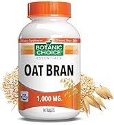 Botanic Choice Oat Bran Fiber Supplement Tablet - Premium Natural Dietary Digestive Health Plant ...