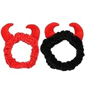 2 Pcs Spa Headband Devil Horns Makeup Headband Face Washing Headband Cosmetic Turban Hair Bands S...