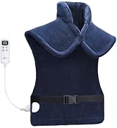 iDOO Heating Pad for Back Pain Relief, FSA HSA Eligible, Large Electric Heat Pads for Neck and Sh...