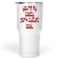 30 Oz White Large Tumbler