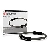 Body Sport Pilates Ring with Foam Padded Grips to Sculpt the Thighs, Core, Arms and More