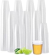 MATANA 500 Crystal Clear Plastic Shot Glasses 2oz Plastic Cups, Plastic Mini Shot Glasses, Clear ...