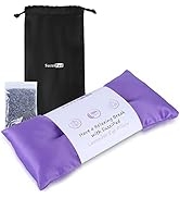 SUZZIPAD Weighted Lavender Eye Pillows for Relaxation with Individual Lavender Pack, Hot & Cold E...