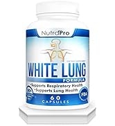 White Lung by NutraPro - Lung Cleanse And Detox.Support Lung Health. Supports Respiratory Health....