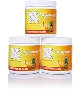 XyloBurst Xylitol Chewing Gum - Aspartame Free, Sugar Free, Vegan Gum - 100 Count Jar (3 Pack) (F...