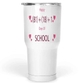 30 Oz White Large Tumbler