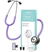 FriCARE Purple Stethoscopes for Nurses, Classic Dual Head Stethoscope Kit Medical Supplies, RN, L...