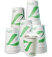 10 oz Paper Cups - Disposable White Paper Coffee Cups PLA Lined Shop Supplies Restaurant Goods Paper