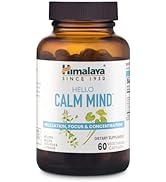 Himalaya Hello Calm Mind, with Bacopa, Gotu Kola & L-Theanine for Relaxation, Focus, Concentratio...