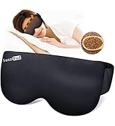 SuzziPad Microwavable Weighted Eye Mask for Dry Eyes, Moist Heat Warm Compress for Eyes Irritatio...